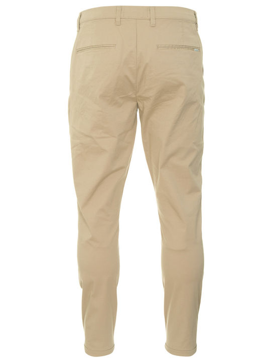 Pisa P5253 Παντελόνι Chino Ελαστικό σε Slim Εφαρμογή Μπεζ