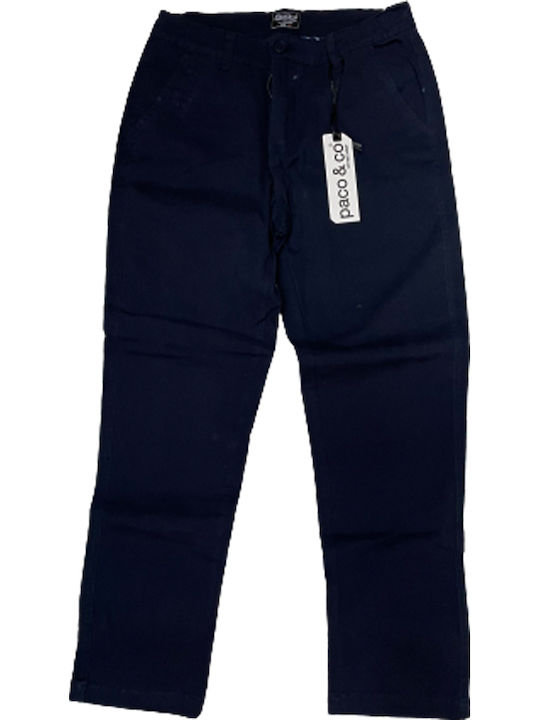 Παντελόνι Chino σε Κανονική Εφαρμογή Navy Μπλε