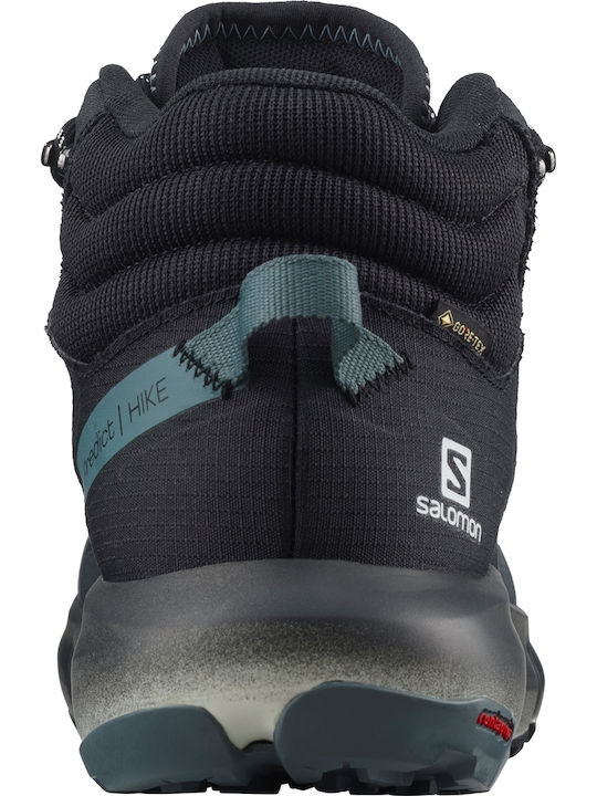 Salomon Predict Hike Mid GTX Ανδρικά Ορειβατικά Μποτάκια Αδιάβροχα με Μεμβράνη Gore-Tex Ebony / Black / Stormy Weather
