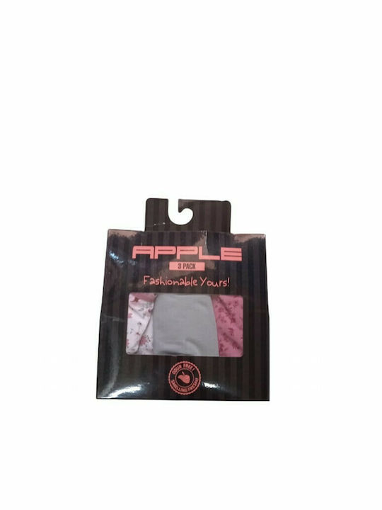 0220251-06 CHILOȚI DE DAMĂ FEMEIE BRAZIL EMPRIME 3PACK (FUXIA)