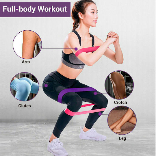 Muscle Power Mini Loop Bands Set 5pcs Multicolour