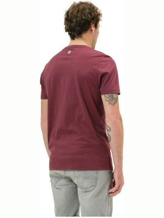 Basehit T-shirt Bărbătesc cu Mânecă Scurtă Burgundy