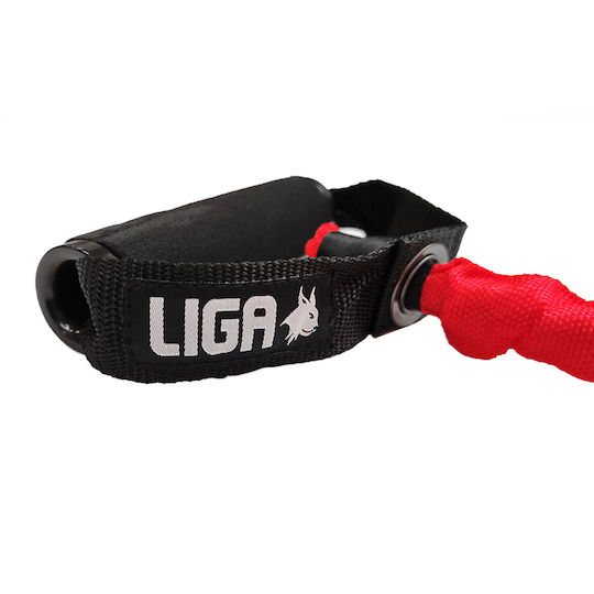 Liga Sport Λάστιχο Γυμναστικής Σωληνωτό με Λαβές Κόκκινο