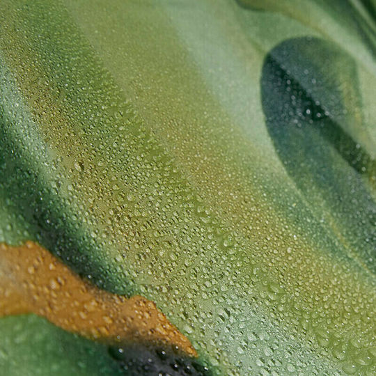 Relaxdays Perdea de duș 180x200cm Verde Verde