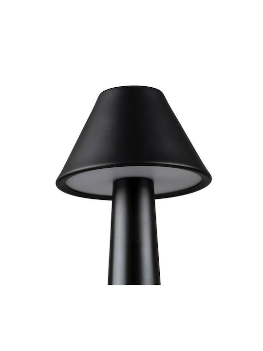GloboStar Molly Metal Table Lamp for Socket GU10 with Black Shade and Base