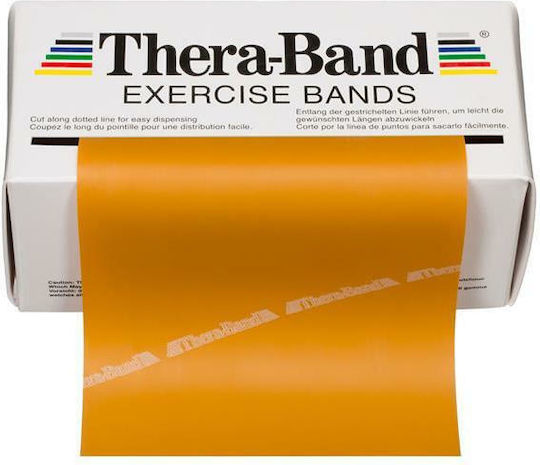 Thera-Band Ελαστικός Ιμάντας Γυμναστικής Πολύ Σκληρός Χρυσός 5.5m