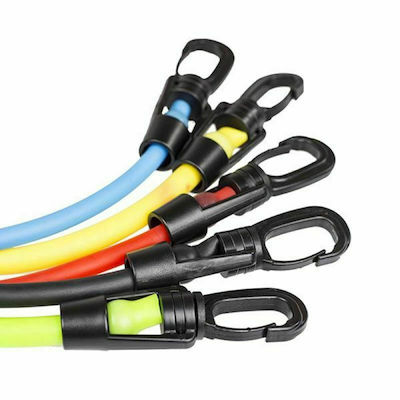 HMS TX30 Gymtube Resistance Bands with Handles Set 5pcs Multicolour