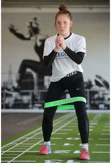 FlexVit Miny Resistance Band Loop Moderate Green 0.26m