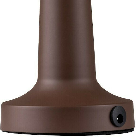 GloboStar Molly Metal Table Lamp LED with Brown Shade and Base