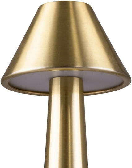 GloboStar Molly Metal Table Lamp LED with Gold Shade and Base