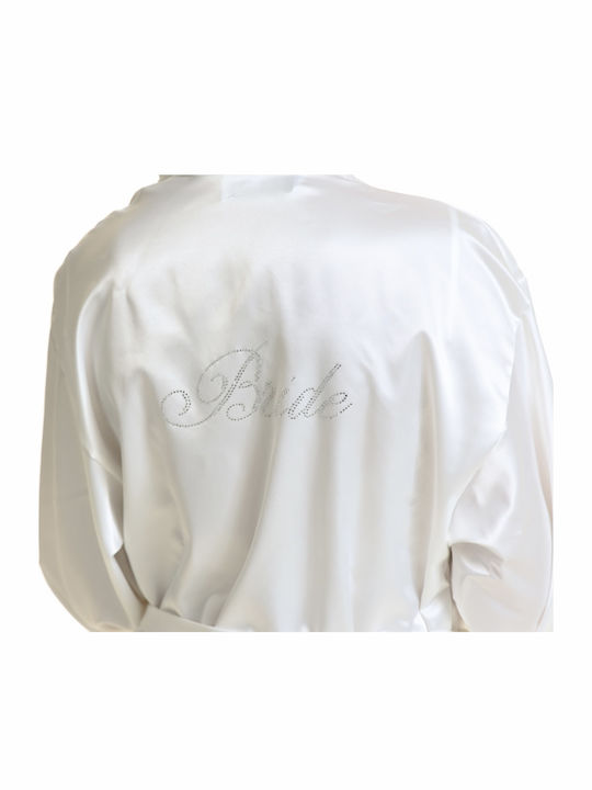 Miss Rosy Winter Braut Damen Satin,σατεν Robe mit Nachthemd Champagne
