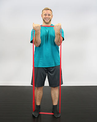 Cando Bandă de rezistență pentru exerciții Bucla Moale Roșu 76cm 0.76m