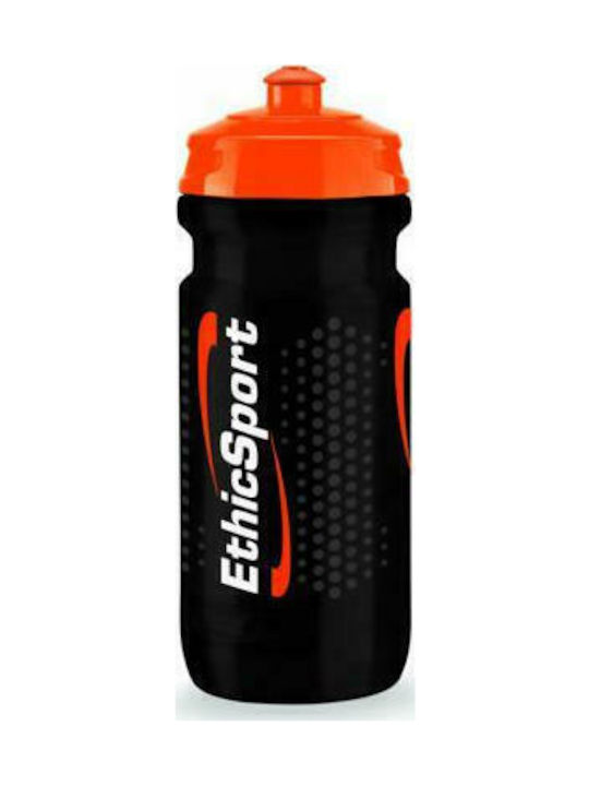 EthicSport Sport Plastic Water Bottle 600ml Black