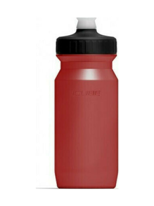 Cube Feather Cycling Plastic Water Bottle 500ml Red