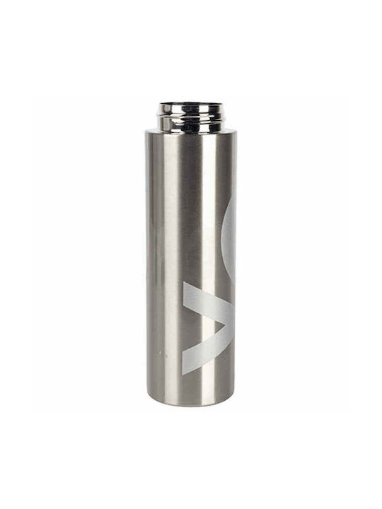 Benetton Sport Water Bottle Stainless Steel 500ml Silver