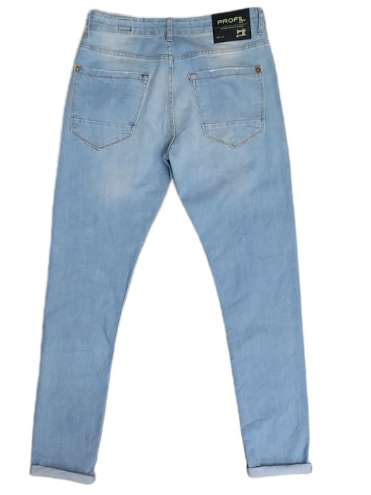 Profil Men's Jeans Pants Washed Blue