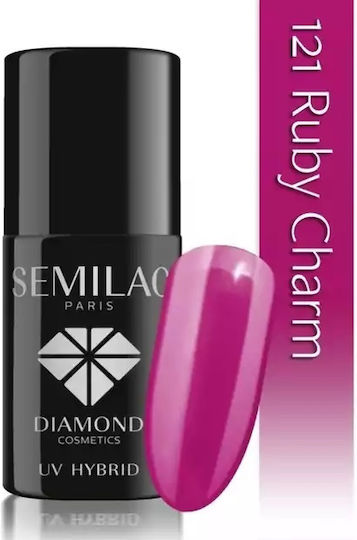 Semilac Ημιμόνιμο Βερνίκι Νυχιών 121 Ruby Charm 7ml