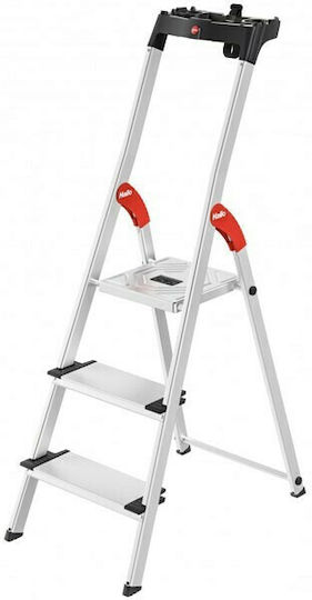 Hailo Profiline S 150 XXL Ladder Aluminum with 2+1 Steps 138pcs