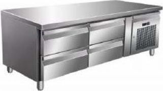 Karamco Английски превод: Stainless Steel Refrigerator Counter with 4 Drawers and Cooling Machine +2/+8°C L136xW70xH65см U-GN2140TN