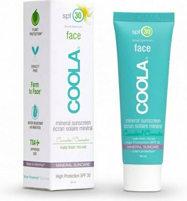 coola mineral face sunscreen