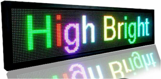 Semn LED rulant Cu o singură față Impermeabila 100x40cm RGB