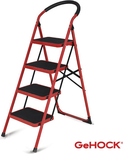 GeHock Scăunel scări Fier 4 trepte 23.5cm