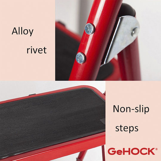 GeHock Scăunel scări Fier 4 trepte 23.5cm