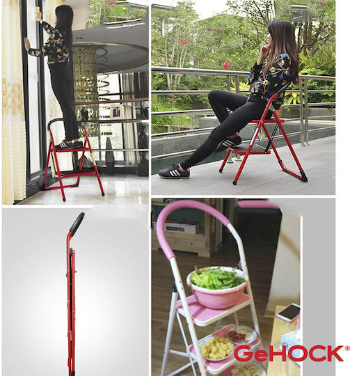 GeHock GeHock Stehleitern Eisen 2 Stufen 44cm