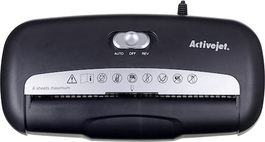 Active Jet Strip Cut 6-Sheet Paper Shredder
