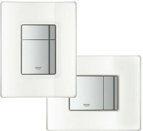 Grohe Skate Cosmopolitan Πλακέτα για Καζανάκια Διπλής Λειτουργίας Λευκή Moon White
