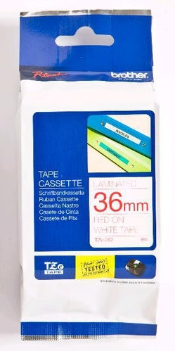 Brother TZe-262 Label Maker Tape 8m x 36mm in Red Colour Compatible with Brother TZe/TZ