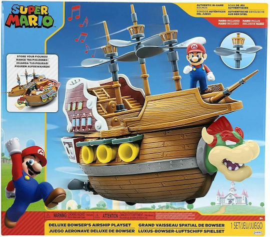 Jakks Pacific Super Mario Bowser Aircraft For Age 3+