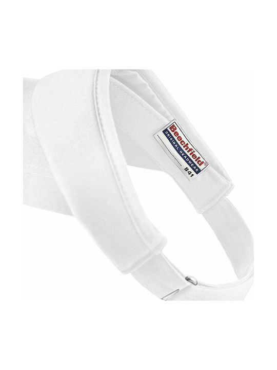 Beechfield B41 Visor Hat White