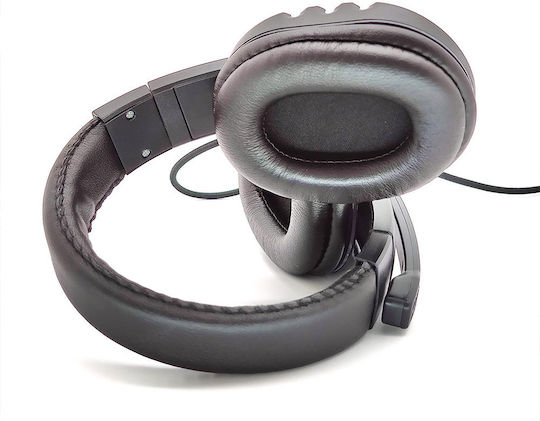 Ezra GE07 Over Ear Gaming Headset cu conexiune 3,5mm / USB Negru