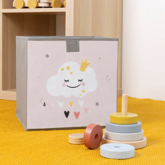 Navaris Children's Storage Box made of Fabric Animal Motif Pink 28x28x28cm 3pcs