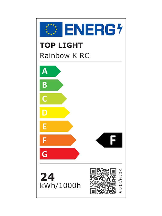 Top Light Modern Kunststoff Deckenleuchte mit Integrierter LED 38Stück Weiß