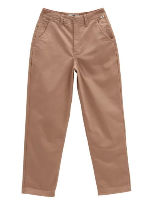 Dama Talie înaltă Pantaloni Chino Roz