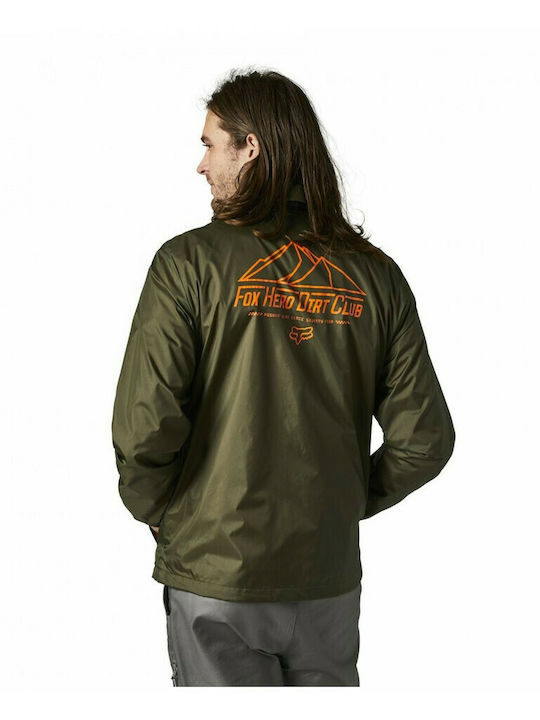 Fox Hero Dirt Coaches Men's Jacket Waterproof FATIGUE GREEN