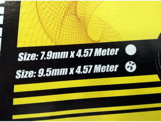 Carner Car for Headlights Ματζούνι 9.5mm x 4.57m Black 1pcs CRN-