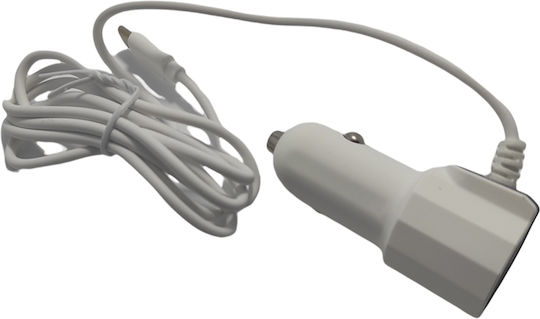 Andowl Car Charger 15W 3.1A with one Port: 1xUSB with Cable Type-C White Color