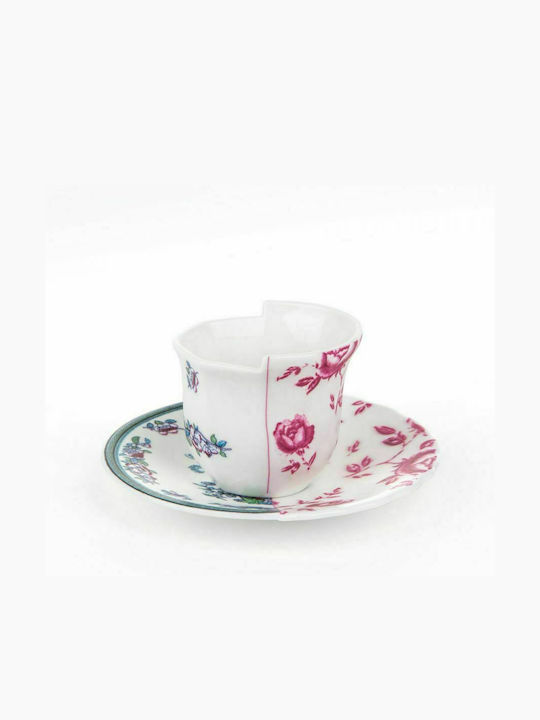 Seletti Leonia Porcelain Coffee Cup Set Multicolour