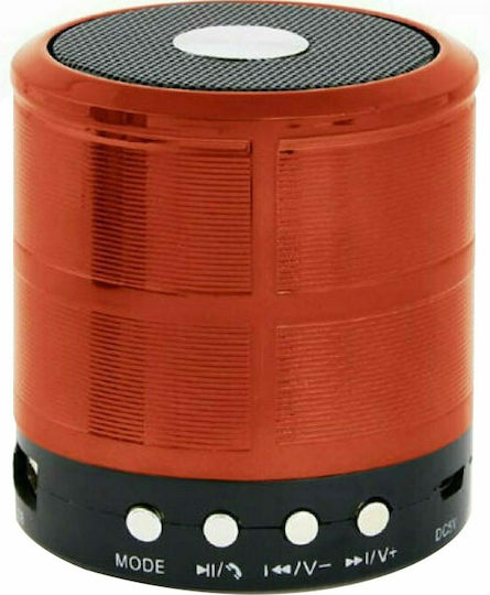 Gembird SPK-BT-08 Bluetooth Speaker 3W with Battery Life up to 3 hours Red