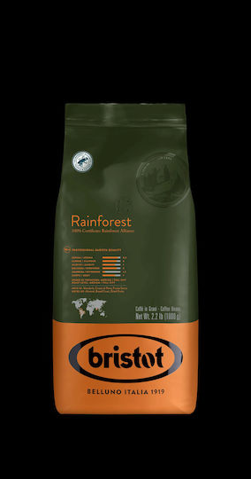 Bristot Cafea Espresso Arabica Rainforest Boabe 1kg