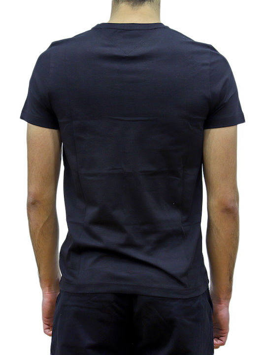 Tommy Hilfiger Ανδρικό T-shirt Μαύρο με Λογότυπο
