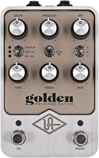 Universal Audio Golden Reverberator Pedals Effect Reverb Electric Guitar