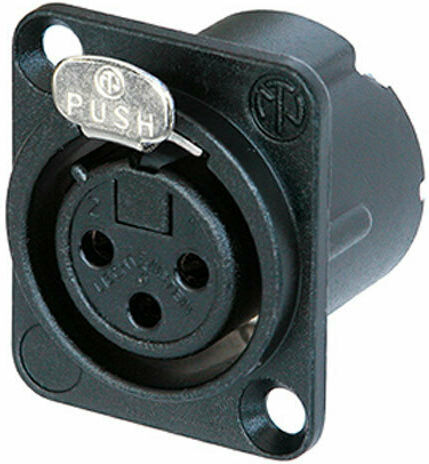 Neutrik NC3FD-LX-B Βύσμα XLR female Μαύρο (NC3FD-LX-B)