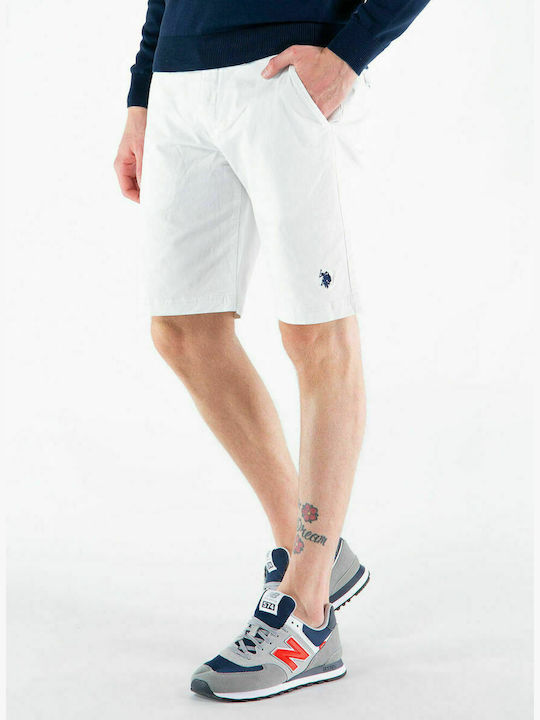 U.S. Polo Assn. Herrenshorts Chino Weiß