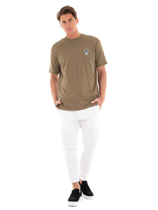 Karl Lagerfeld Men's Short Sleeve T-shirt Brown