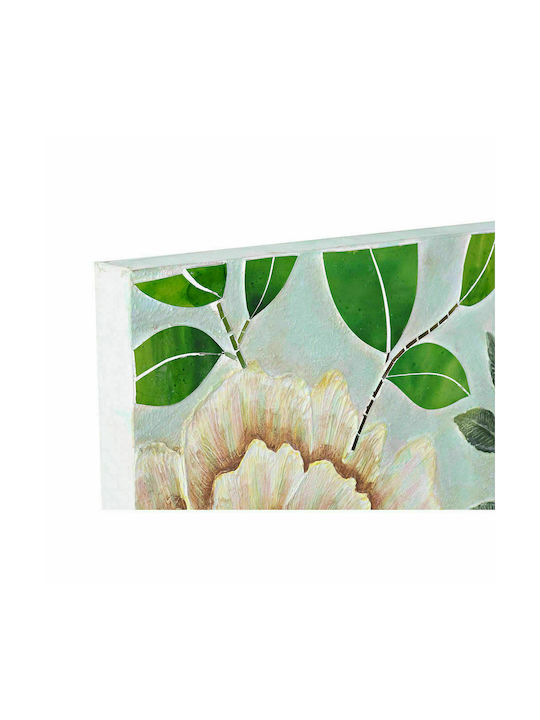 DKD Home Decor Κρυστάλλινο Blomster Πίνακας σε Καμβά 80x120cm