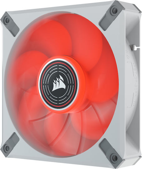 Corsair ML120 LED Elite Premium 4-Pin PWM Red Lighting Case Fan White